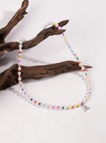 1 pieza de joyería personalizada con cuentas estilo bohemio de la A a la Z, joyería versátil para uso diario que se adapta fácilmente del ambiente de playa a la fiesta. Accesorio liviano y llamativo, adecuado para usar en capas o solo.