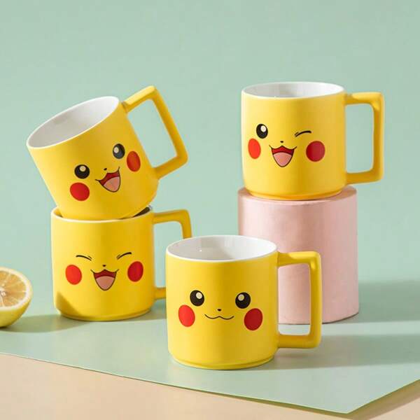 pokemon Creative Cartoon Cute Mug, Pikachu Ceramic Water Cup, Anime Peripherals