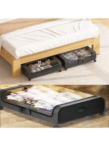 Under Bed Storage Container Rolling Clothes Organizer Drawer With Wheels