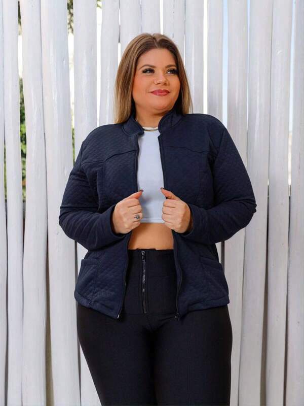 Jaqueta bomber plus  Simples    Casual