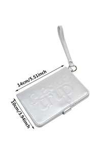 PU Passport Holder Letter Airplane Check-In Certificate Storage Bag Hanging Rope Ticket Holder Passport Clip Women - Multicolor - View 6