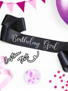 Custom Sash Personalized Sash With Logo Text, Custom Text Satin Ribbon, Personalized Quote Sash, Customized Birthday Sash, Customizable Bachelorette Sash, Bride To Be Sash, Suitable For Her/Him, Multi-Functional, Ornamental, Reusable, Breathable, Adorable, High-Quality, Cute, Colorful, Modern, Soft, Custom, Personalized, Unique, Ideal Gifts For Him, Ideal Gifts For Her Graduation