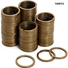 30/50/100pcs Flat Key Rings, 1 Inch Metal Flat Key Chains For Home, Car, Office Key Accessories - Keychain - View 10