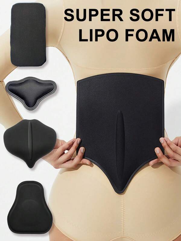 1 pieza Tabla de espuma para aplanar el abdomen de mujer, tabla de compresión de espalda BBL, tabla compresiva abdominal, accesorio de absorción de grasa, talla S