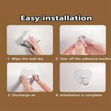 10Pcs Transparent Heart-Shaped Hook, Easy To Install, No Drilling Required, Strong Adhesion, Can Hang Keychains, Umbrellas, Bags, Towels, Etc., Casual Style, Can Be Used In Kitchens And Bathrooms, Wall Mounted Storage, Bathroom Decoration, Suitable For All Seasons, Holiday Gifts