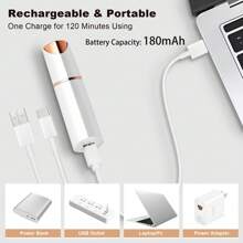 Conduroma Eyebrow Trimmer For Women, 2 In1 Rechargeable Facial Hair Removal And Eyebrow Shaver, Eyebrow Facial Trimmer, Face Lips Body Painless Facial Razor With Ring LED Light 