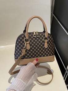 Yogodlns 时尚贝壳包女士小图案设计钱包和手提包单肩斜挎包女士日常使用高品质复古手拿包斜挎包女士简约设计师小手提包