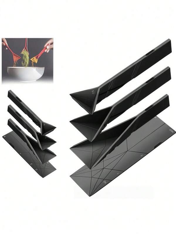 Kitchen Folding Flat Three In One Measuring Spoon Tool