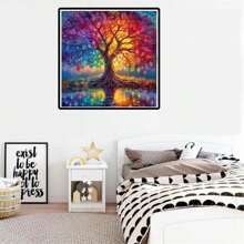 Mrpwnle Tree Of Life Diamond Painting Kits For Adults-Tree Of Life Diamond Art Kits For Adults,5D Diamond Painting Tree Of Life, DIY Full Drill Diamond Painting Gem Art And Crafts 12x12inch