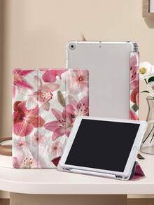 芙蓉海洋图案平板电脑保护套，兼容 iPad 9.7/10.2/10.5/10.9/12.9/Pro 11（第十代），兼容三星 Galaxy Tab S6 Lite 10.4 英寸，兼容 Kindle Paperwhite 第十二代（2024 年款），Kindle（第十一代）（2022 年发布），柔软防摔保护，智能支架/自动唤醒/睡眠功能 - 彩色 - 查看 3
