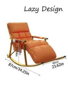 PU Rocking Recliner - Ergonomic Lounge Chair For Reading , Comfortable Slouchy Sofa With Footrest, Living Room/Bedroom Relax - Multicolor - View 10