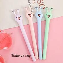 4pcs Cute Snail Pens With Removable Caps - Great For Classroom And Office Use, Party Favors, Halloween, Christmas, Random Colors - Multicolor - View 6