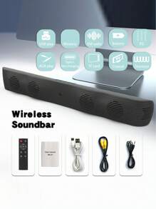 Wireless Speakers, Surround Sound Speakers, TV Speakers, Computer Speakers, Stereo Speakers, Subwoofers, Home Theater Speakers, Support Wireless/TWS/USB/TF/FM, Comes With 1 Remote Control