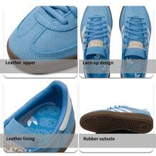 Adidas Originals 男鞋女鞋板鞋 HANDBALL SPEZIAL 舒適輕便運動鞋耐磨低筒休閒鞋 BD7632 - 藍/白 - 查看 7