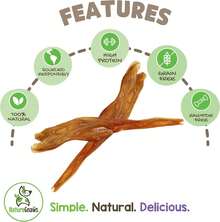 Nature Gnaws Beef Tendons Dogs-11 (12 Count) - Long Lasting Aggressive Chewers & Large Dogs - Natural Beef Jerky Dog Chew - Rawhide - 6 Count (Pack Of 1) - View 10