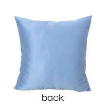 1 Stück einfarbiger Zierkissenbezug aus Satin-Kunstseide, Polyester, geeignet für Wohnzimmer Heimdekoration, 16 X 16, 18 X 18, 20 X 20, 24 X 24 Zoll, Reißverschluss, maschinenwaschbar, ohne Kisseneinsatz