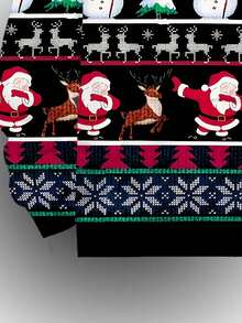 Sudadera con capucha de manga larga con estampado novedoso en 3D de Navidad para hombres, sudadera con capucha de otoño/invierno para hombres con cordón y bolsillos - Multicolor - Ver 5