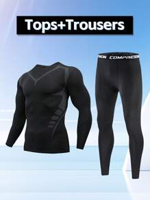 Men's Autumn/Winter Sports & Casual Tracksuit Set, Suitable For Running, Basketball, Gym