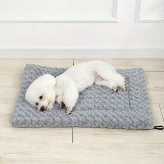 Tapis épais pour animaux de compagnie, natte de caisse de transport douce pour chien, lit de chien chaud, tapis de sommeil polyvalent pour animaux de compagnie toutes saisons, couverture pour animaux de compagnie, cadeau de Noël chaud pour animaux de compagnie, couverture douce et épaisse convenant aux chats et aux chiens, literie de caisse de transport pour chien lavable, tapis de lit réversible pour animaux de compagnie de petite, moyenne et grande taille