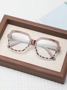 1 Stück Damen Mode Kunststoff Nicht-Rezept Brille, geeignet für Alltagstragen, Büro und Lesen