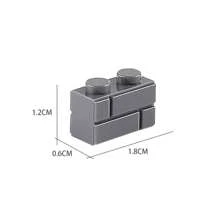 KIDNOAM 120 piezas Clásicos Bloques de construcción, Bloques de pared de ladrillo DIY, Juguete educativo, Ladrillo 1x2, Regalo de Navidad, Halloween, Acción de Gracias, Pascua