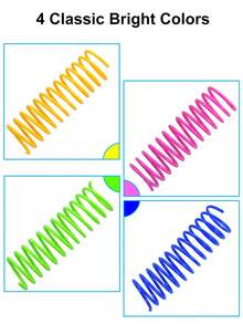 Random Color Cat Toys, Retractable Spring Ball Toys, Colorful Spring Tubes, Interactive Rolling Ball Lively Spring, Caged Mouse Spring Toys, Indoor Cat Pet Supplies, Durable, Encourage Cat Exercise - Multicolor - View 4