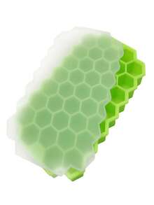 Silicone Honeycomb Ice Tray With Lid Design, Creatively Stackable 37 Compartments Ice Box, Easy To Demold Ice Tray Ice Mold - Multicolor - View 19