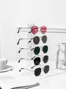 Support de présentoir pour lunettes de soleil et lunettes à 3/4/5/6 niveaux transparent, parfait pour les révélations de sexe, les anniversaires, les mariages, les fêtes, un cadeau idéal pour les collègues, les amis et la famille, la rentrée scolaire