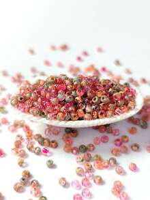 1200 颗玻璃种子珠套件，用于珠宝制作，2 毫米 11/0 优质透明渐变喇叭珠，25 种颜色可选，20 克/包，均匀耐用的散珠，适合 DIY 制作，适用于手链、编织首饰、刺绣、项链、耳环、戒指 - 送给家人和朋友的绝佳礼物 - 1200 20 公克 2mm 超優透明暈染米珠 - 查看 7