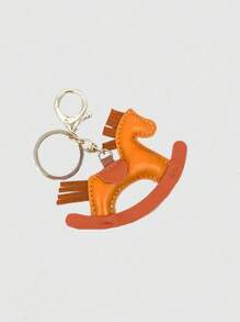 Dedoo Porte-clés charms accessoires à la mode minimaliste en blocs de couleurs, pendentif poney mignon, idées de cadeaux, porte-clés petits cadeaux pour femmes