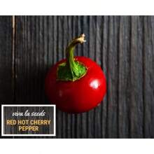 Peppers, Red Spicy Cherries 125 Easy-To-Grow Heirlooms Non-GMO Peppers