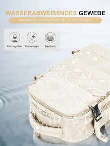 Ryanair-Approved 40x20x25 Expandable Under-Seat Backpack, Waterproof Cabin Bag With USB Charging Port. Unisex For Men And Women - Beige - View 5