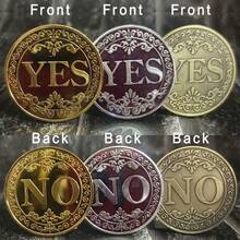 Yes/No Decision Making Coin - A Fun & Exciting Plated Coin Souvenir - Flower Decision Coin - View 4