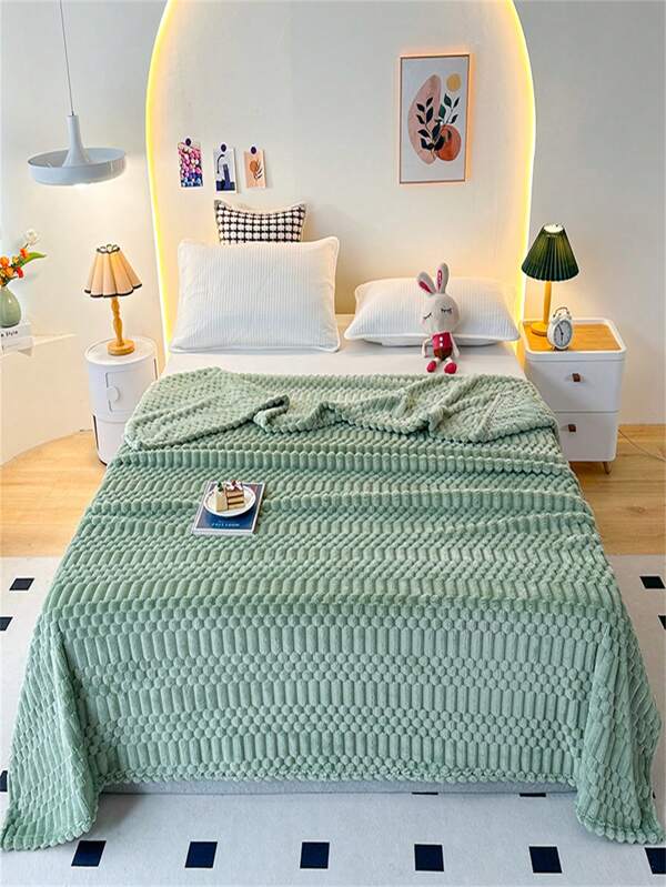 1pc Blanket, Towel Blanket, Bedding Blanket, Sofa Blanket, Office Nap Blanket, Quilt, Throw Blanket, All Season Blanket