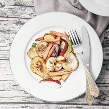 Hot Gold Silverware Set, 20 Piece Stainless Steel Golden Flatware Set For 4, Silver Tableware Set With 24K Gold-Plated Trim, Eating Utensils, Great For Family Gatherings & Daily Use(Prestige) Best Girfts