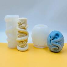 Stampo per candele in silicone di forma elegante a serpente