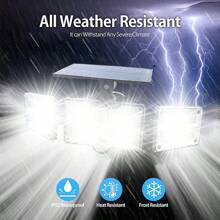 Solar Security Light Outdoor Light 122 LED ,Solar-Powered Waterproof Wall-Mounted Flood Light Motion Sensor, IP65 Waterproof, 3 Modes