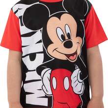 Disney Mickey Mouse Short Pyjamas, Mickey Short Pjs For Boys,Boys Pyjamas For Summer - Red - View 3