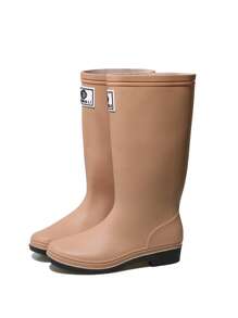 男女时尚中筒雨靴，防滑成人户外水鞋，亲子雨靴，糖果色，加厚防滑雨天套鞋，适用于食堂清洁