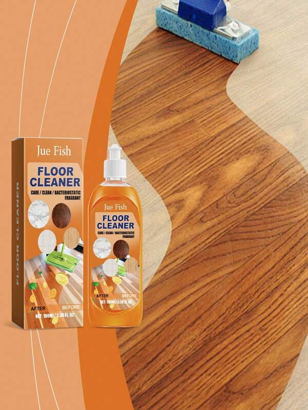 Hochglanz Bodenreiniger für Holz & Fliesen - Spurfrei Polieren, Tiefe Fleckenentfernung & Antibakterielle Schutz | Schnell trocknende Formel