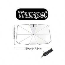 Automobile Sun Shade, Effective Sun Protection, Folding Windshield Sunshade, Fits Most Vehicles, Easy Storage, Thermal Insulation