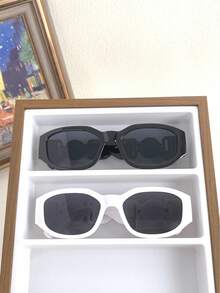 2 副 Y2K 几何眼镜（女士） - 彩色 - 查看 2