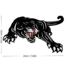 1pc Black & White Animal Series Fierce Lion Head, Wolf, Leopard, Gorilla King Kong 3D Effect Car Scratch Cover Sticker Decal For Automotive, Motorcycle, Vehicle Decoration - one-size - View 16