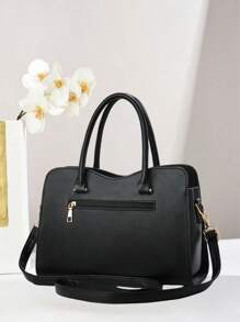 Bowknot Decor Elegant & Charming Handbag, New Solid Color Casual Versatile Shoulder Bag For Women, Suitable For Daily Commuting, Work, And Students With Fashionable Minimalist Design, Crossbody Bag For Any Occasion