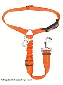 1 pieza Correa retráctil de seguridad para perro para el coche, arnés resistente para perros - Esencial familiar ideal para mascotas