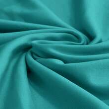 1pc Solid Color Milk Silk Stretch Sofa Cushion Cover, Suitable For All Seasons - Cadet Blue - View 8