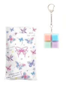 1/2/3/5个装减压键盘钥匙扣，附赠礼品袋，带音效的指尖玩具，派对小礼物，减压玩具，舒缓压力玩具，手指玩具，抗压玩具，钥匙扣，手指钥匙链，手指钥匙圈，生日、万圣节、圣诞节的理想礼物，派对小礼物，万圣节装饰，适合多动症患者，圣诞节礼物 - 彩色 - 查看 21