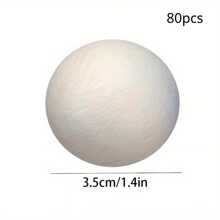 64/80 Stücke 3,5 cm/1,4 Zoll weiße massive Polystyrol-Schaumstoffkugeln, geeignet zum Bemalen, für DIY, Einkaufszentrumdekoration, Hochzeitsdeko, Schaufensterdekorationen in Kunst, Handwerk, Familie, Partydekoration, Polystyrol-Kugel-Kuchendekoration, Sternspiel, Malereitage, Hochzeitsdekoration, Weihnachten, Halloween, Neujahr, Geburtstag, Heimdekoration, Feiertagsparty
