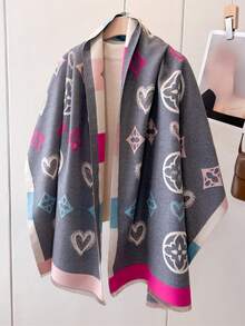 1pc Luxury Winter Cashmere Scarf Women Warm Pashmina Blanket Poncho Scarves Female Shawl Wraps Thick