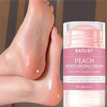 BARUBT 40g Crema de pies de melocotón, apta para pies secos y agrietados, así como talones, hidrata los pies secos, previene los pies agrietados, suaviza y ablanda los pies, nutre los pies